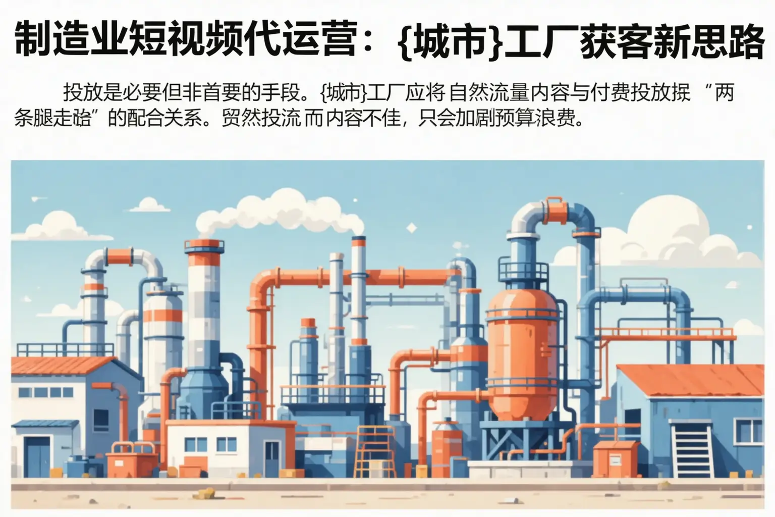 制造业短视频代运营：黄州工厂获客新思路